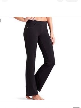 Athleta Bettona Black Bootcut Jean Leggings | Size S | Stretch Comfort